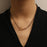 Retro Affordable Luxury Style Gold Horseshoe Necklace For Women