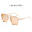 Square Double Beam Sunglasses Men And Women Retro Personality