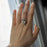 Handmade Beaded Elastic String Love Ring For Women