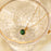 Stainless Steel Natural Stone Round Diamond Pendant Necklace Women