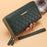 Women's Simple Double Zipper Multiple Card Slots Long Wallet