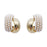 French Retro High-grade Pearl Metal Stud Earrings For Women